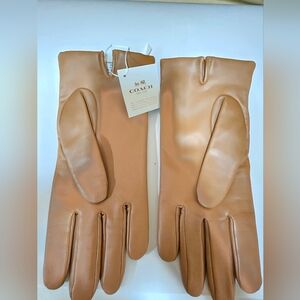Coach Carmel Leather Gloves